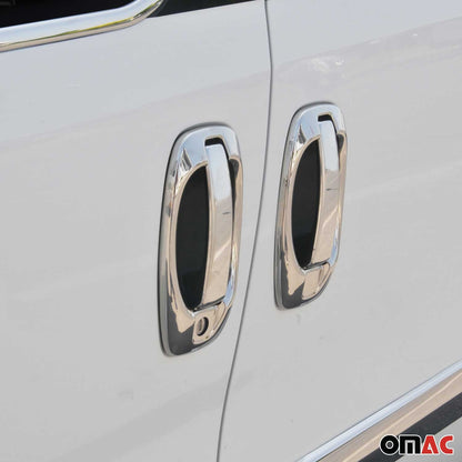 2015-2022 RAM ProMaster City Mirror Cover Caps & Door Sill Covers Chrome Set