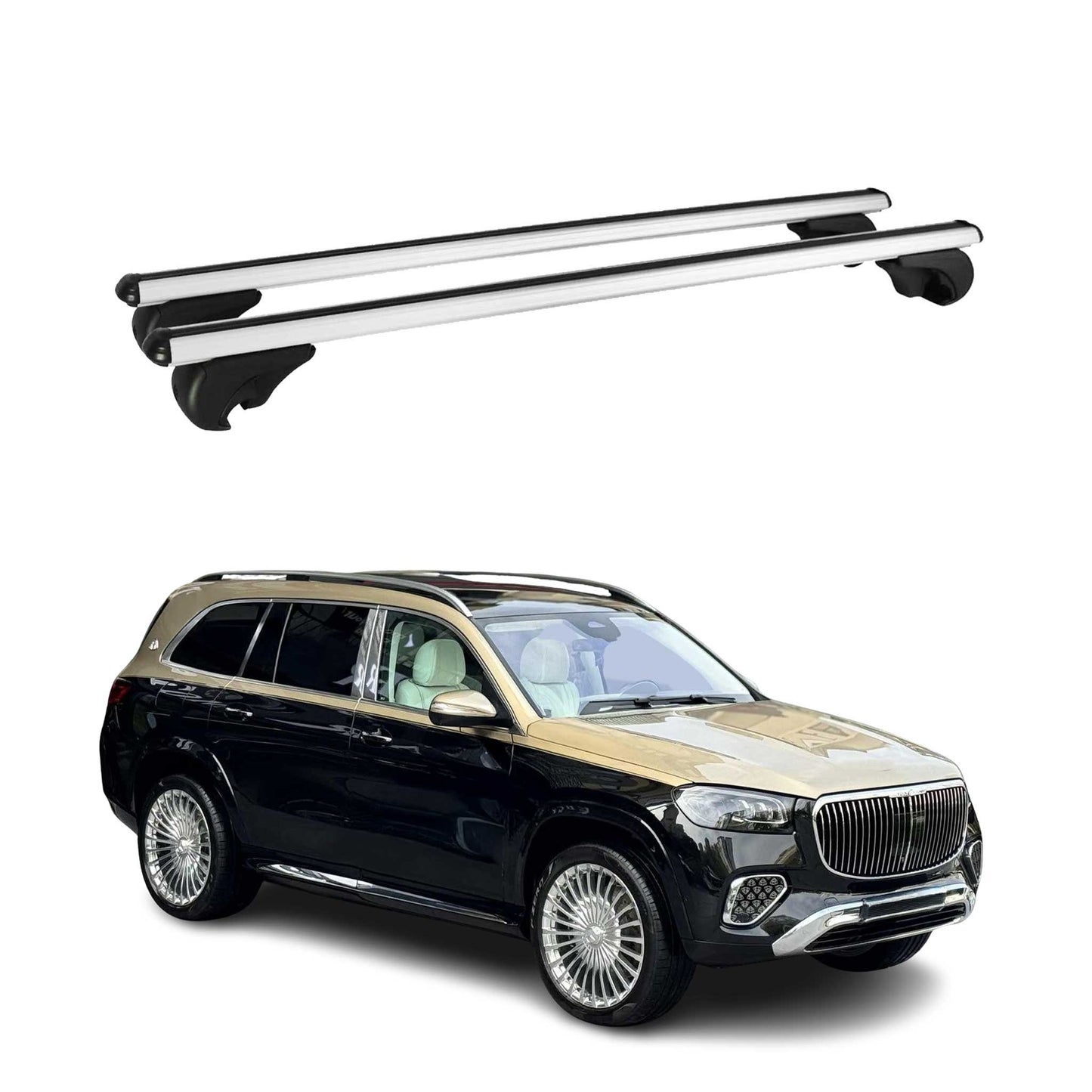 2020-2026 Mercedes GLS Class X167 Roof Rack Cross Bars Silver