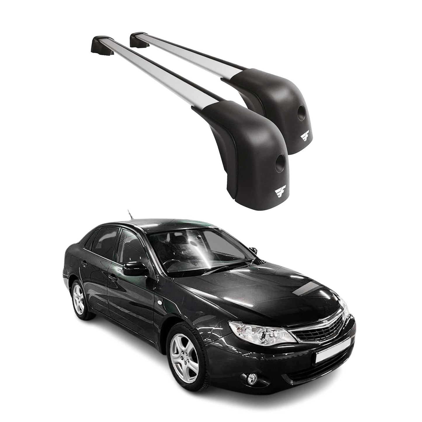 2007-2016 Subaru Impreza III IV Roof Racks Cross Bars Silver