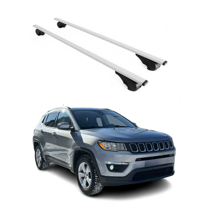 2017-2026 Jeep Compass Roof Rack Cross Bars Silver