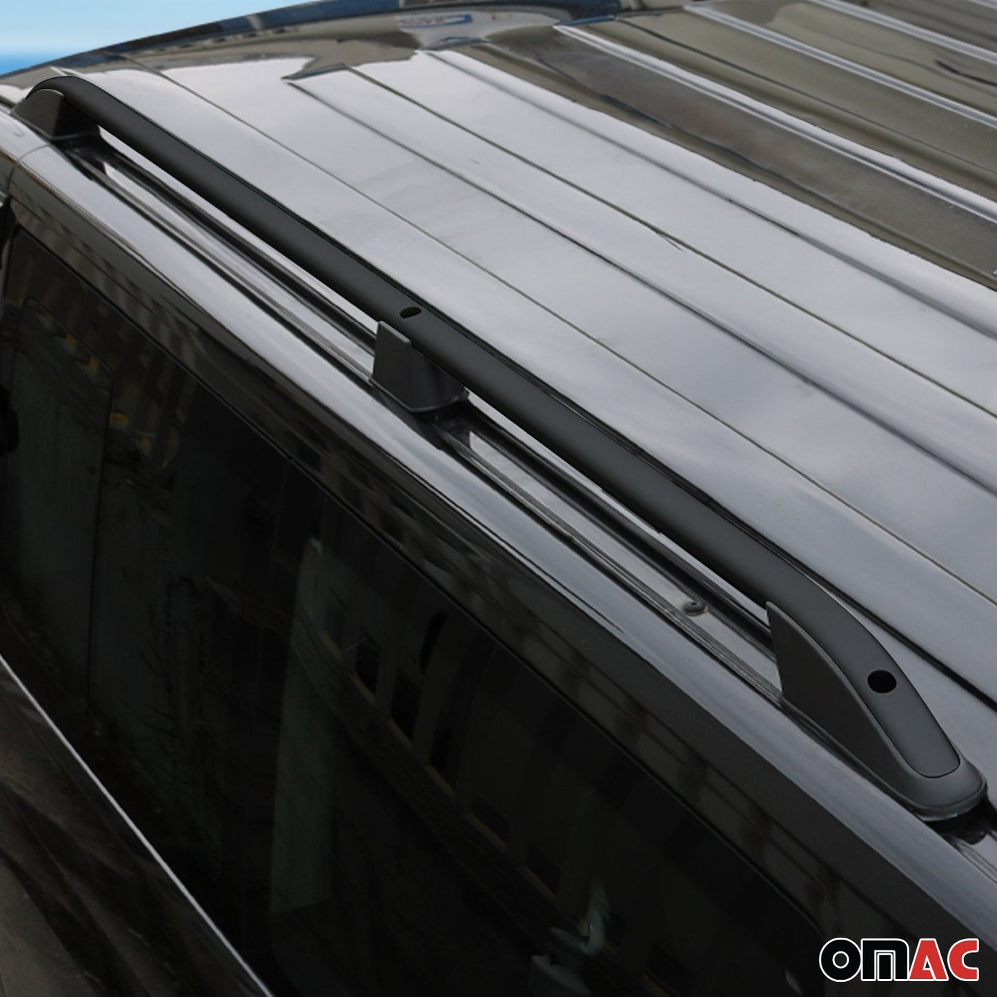 2010-2013 Ford Transit Connect L1 SWB Roof Rack Rails Side Rails Black