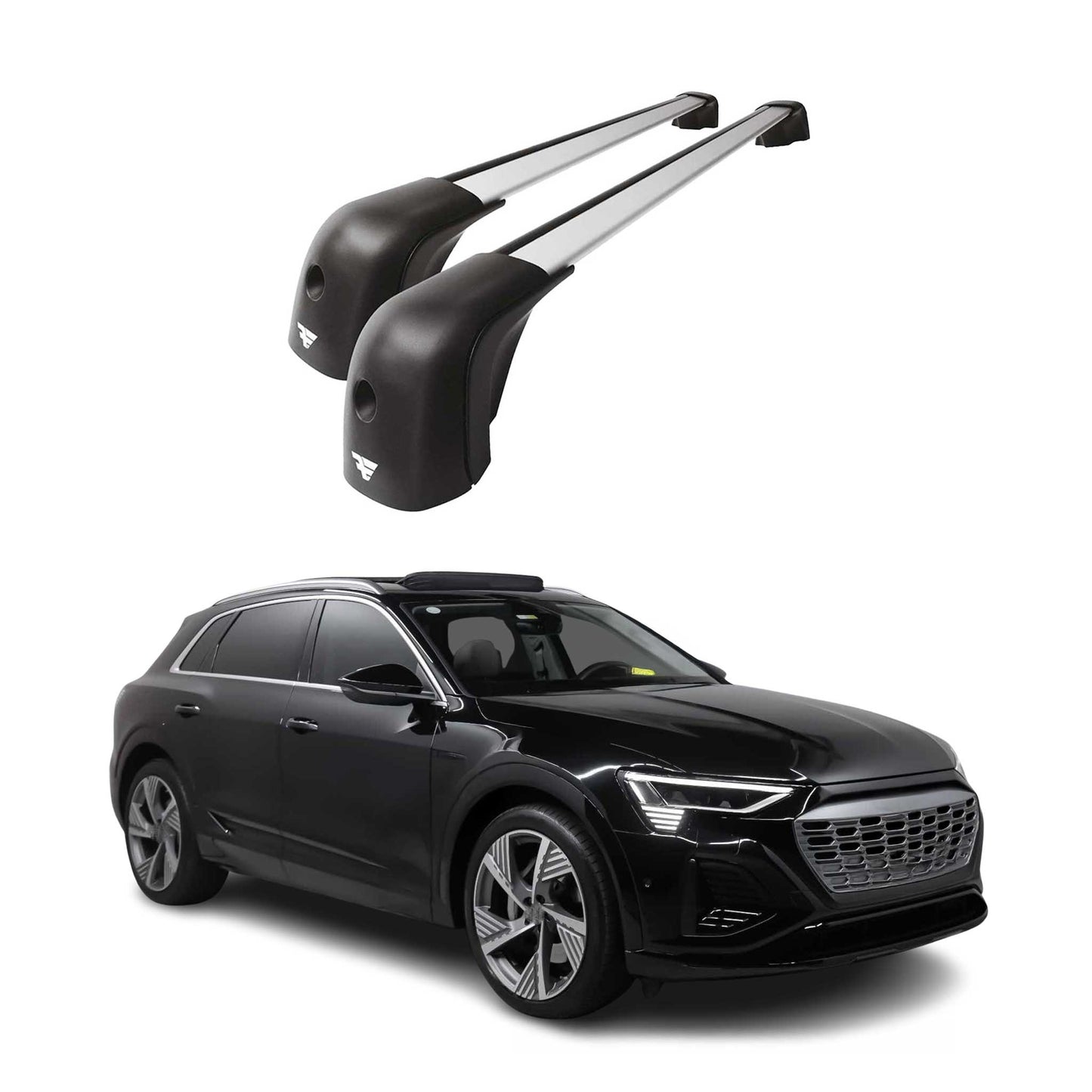 2019-2026 Audi Q8 Roof Racks Cross Bars Silver