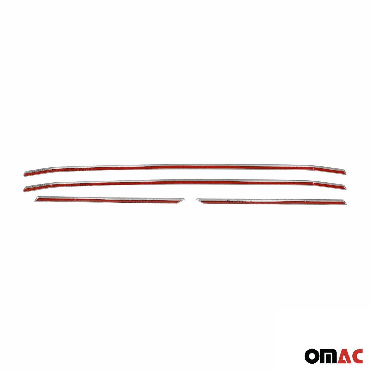 2021-2026 Ford Transit Front Bumper Grill Trim Molding Stainless Steel Silver 4 Pcs
