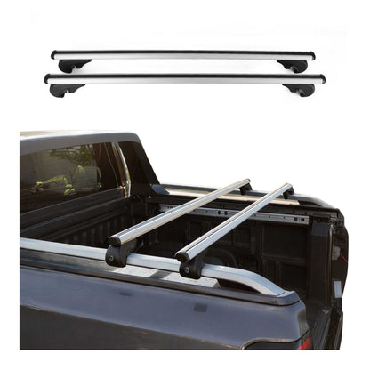 2022-2024 Ford Ranger II Trunk Bed Carrier Roof Rack Alu Gray 2 Pcs
