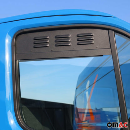 2014-2024 RAM ProMaster Car Ventilation Window Air Vent Black Aluminium 2Pcs