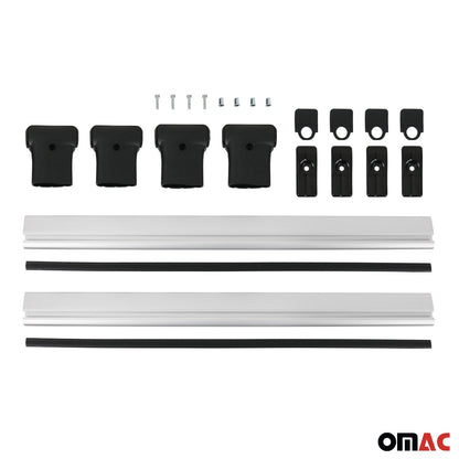 2025-2026 Subaru Forester VI Roof Rack Cross Bars Luggage Carrier Alu Silver 2Pcs