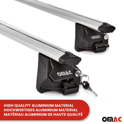 2006-2011 Audi A6 Avant Roof Rack Cross Bars Silver