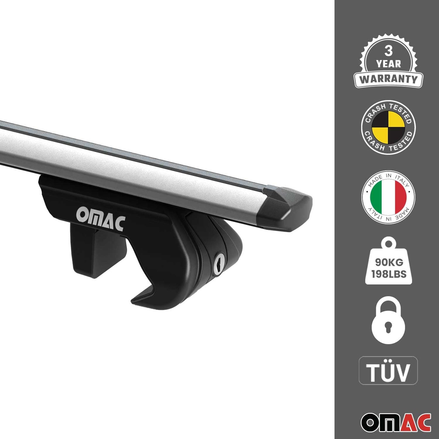 2004-2010 VW Touareg Roof Racks & Roof Rack Rails Silver