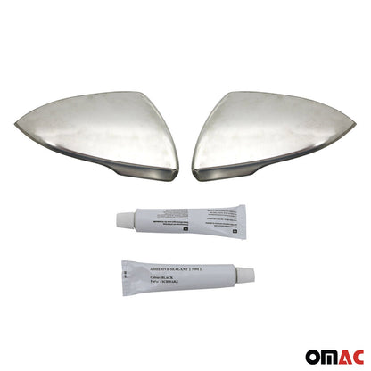 2016-2020 Kia Optima 4.gen Sedan Side Mirror Cover Caps Stainless Steel Silver 2 Pcs