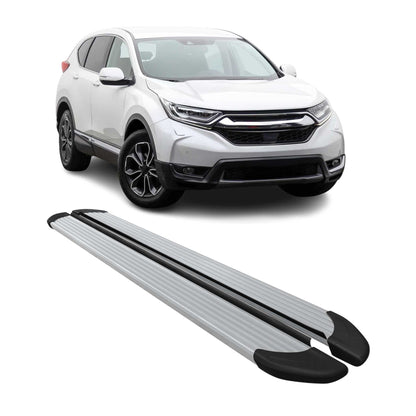 2017-2022 Honda CR-V Running Boards Side Steps Silver