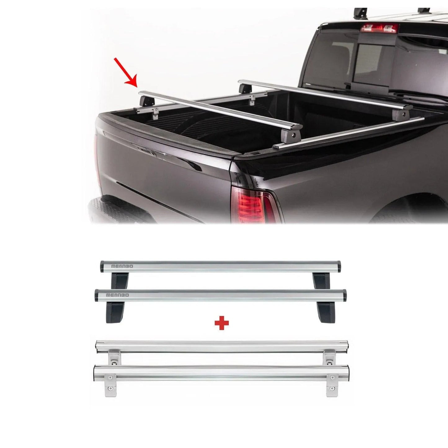 2022-2026 Toyota Tundra Truck Bed Rack System Alu Pick Up Sliding Rack 4Pcs