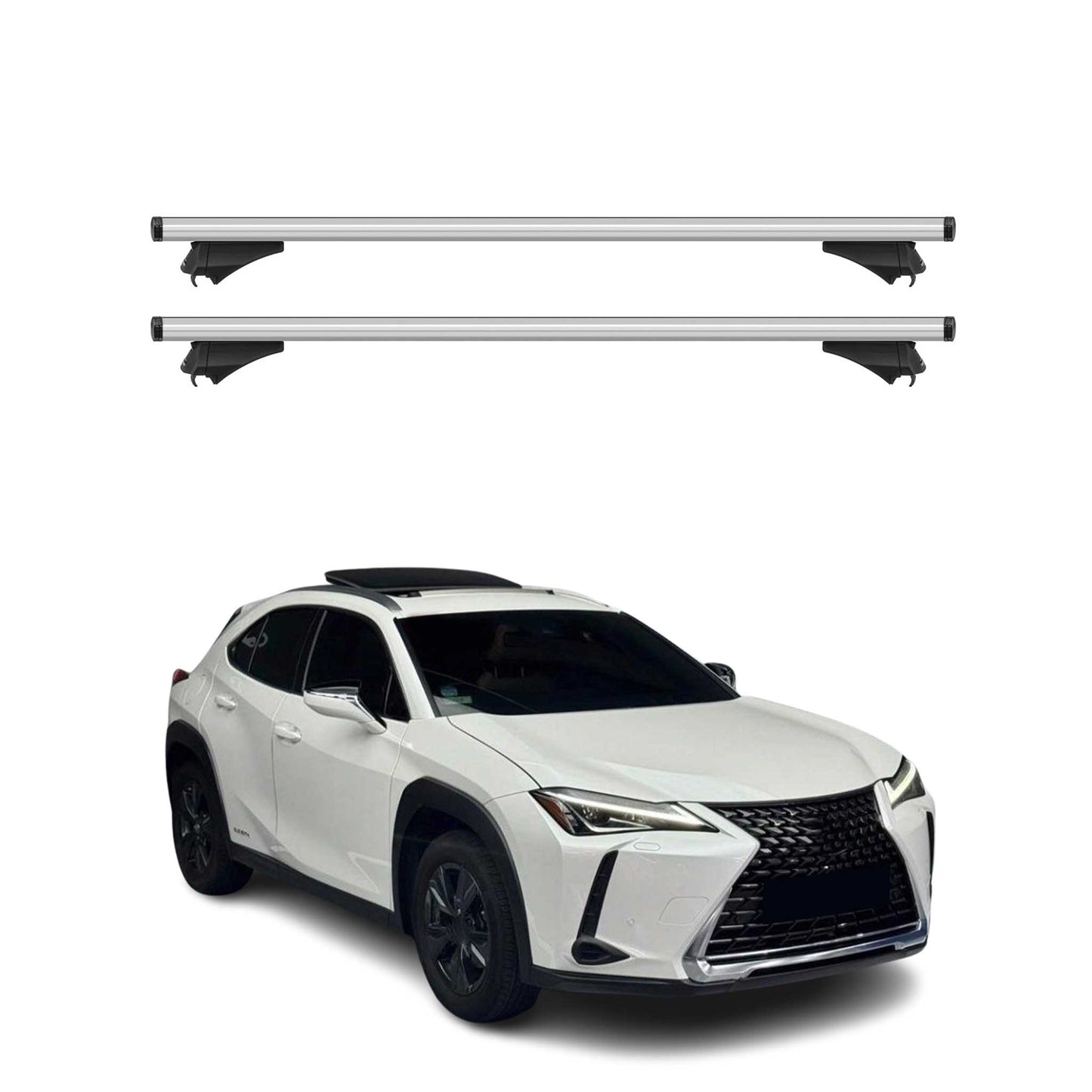 2019-2026 Lexus UX200 UX250h Roof Rack Cross Bars Silver