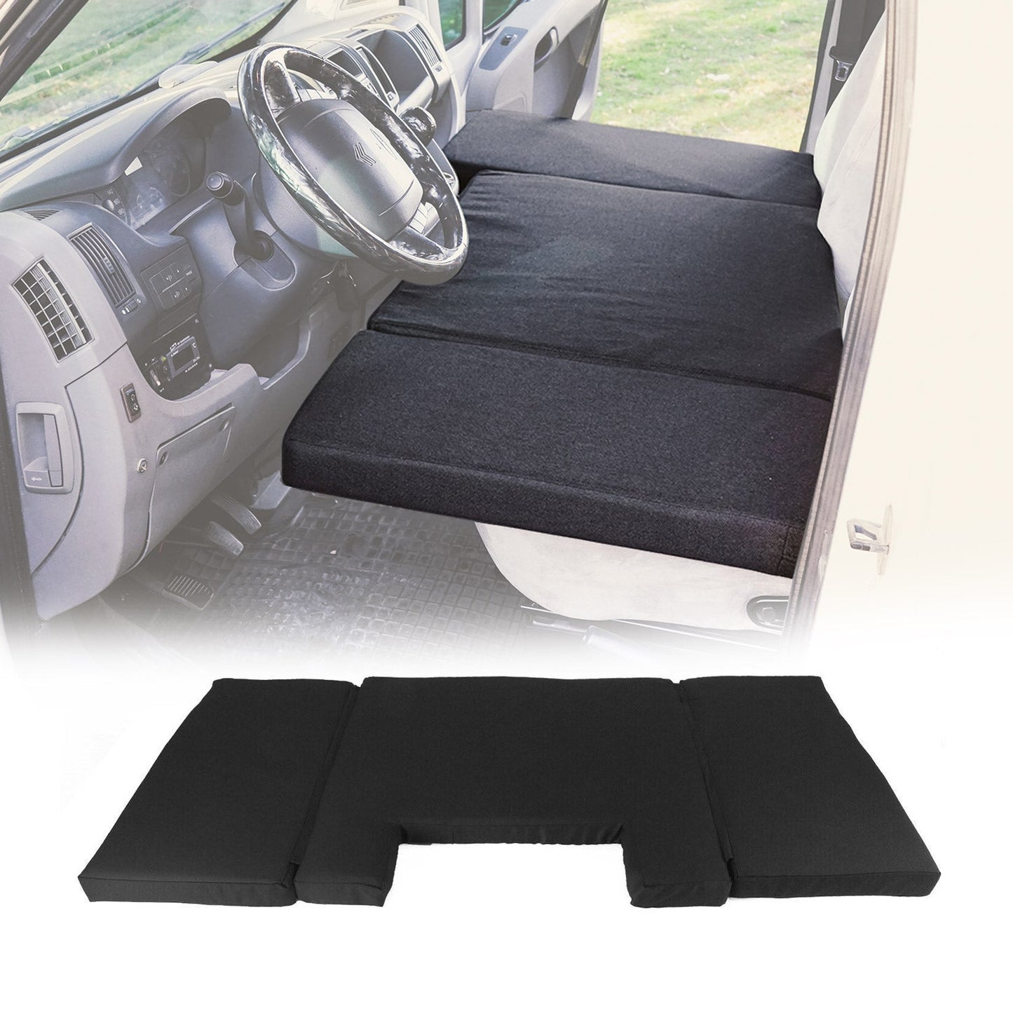 2021-2024 Ford E-Series Front Cab Camper Bed Mattress Bed Black