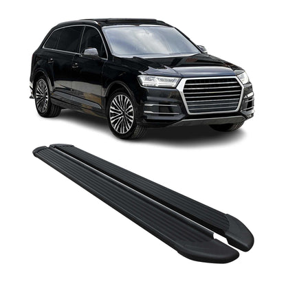 2017-2026 Audi Q7 Running Boards Side Steps Black