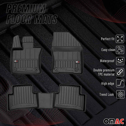 2015-2023 Ford Mustang Premium Floor Mats Liners Full Set All Weather Heavy Duty