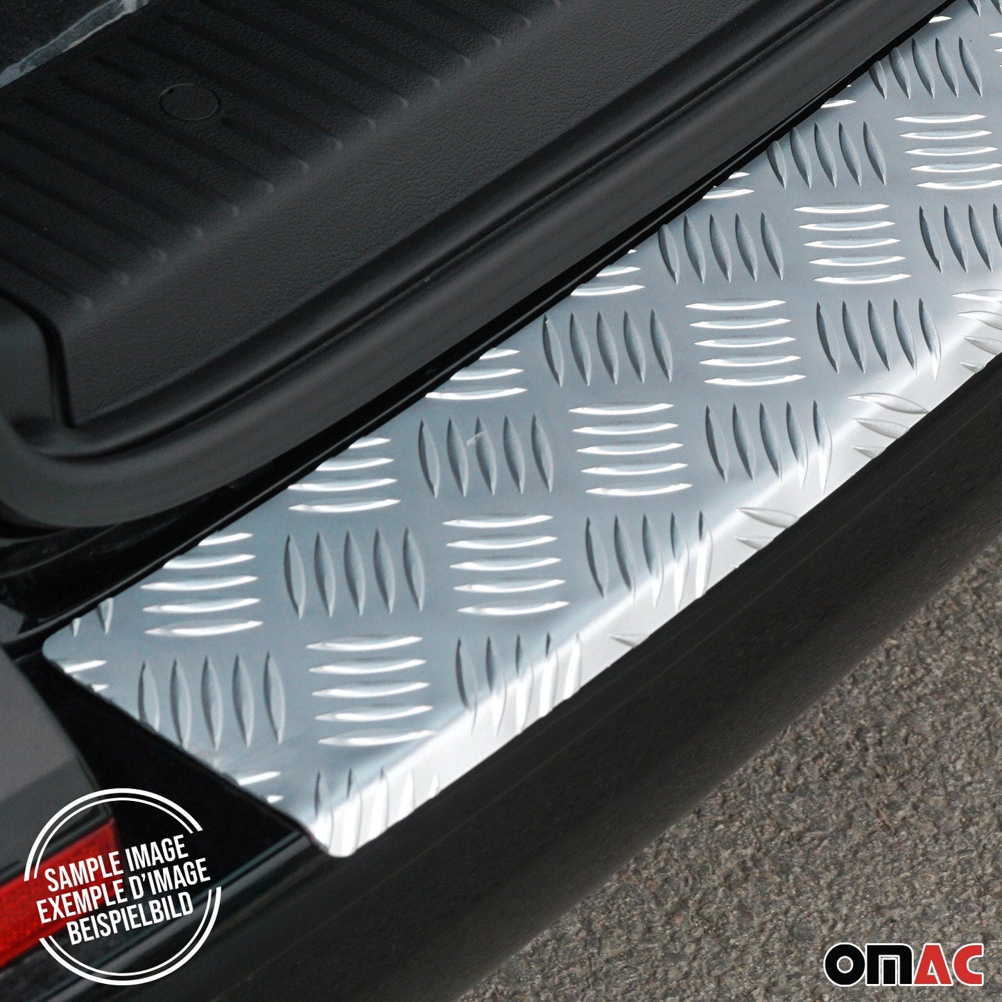 2015-2026 Ford Transit Rear Bumper Sill Cover Protector Guard Aluminium