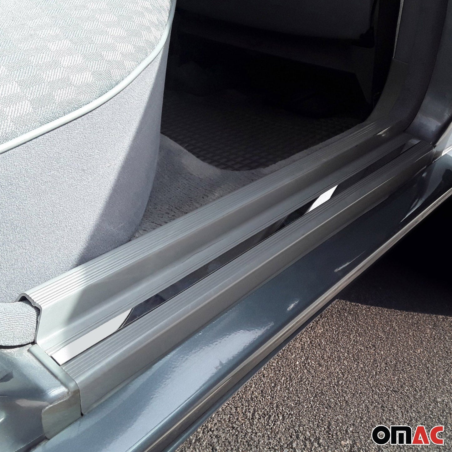 1995-2000 Mercedes C Class W202 Door Sill Scuff Plate Protector Stainless Steel 8x