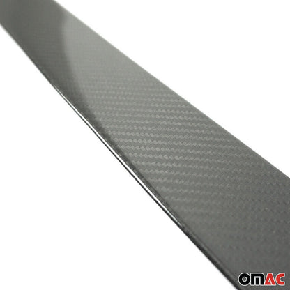 2019-2024 Jeep Renegade Rear Trunk Molding Trim Carbon Fiber Black 3 Pcs