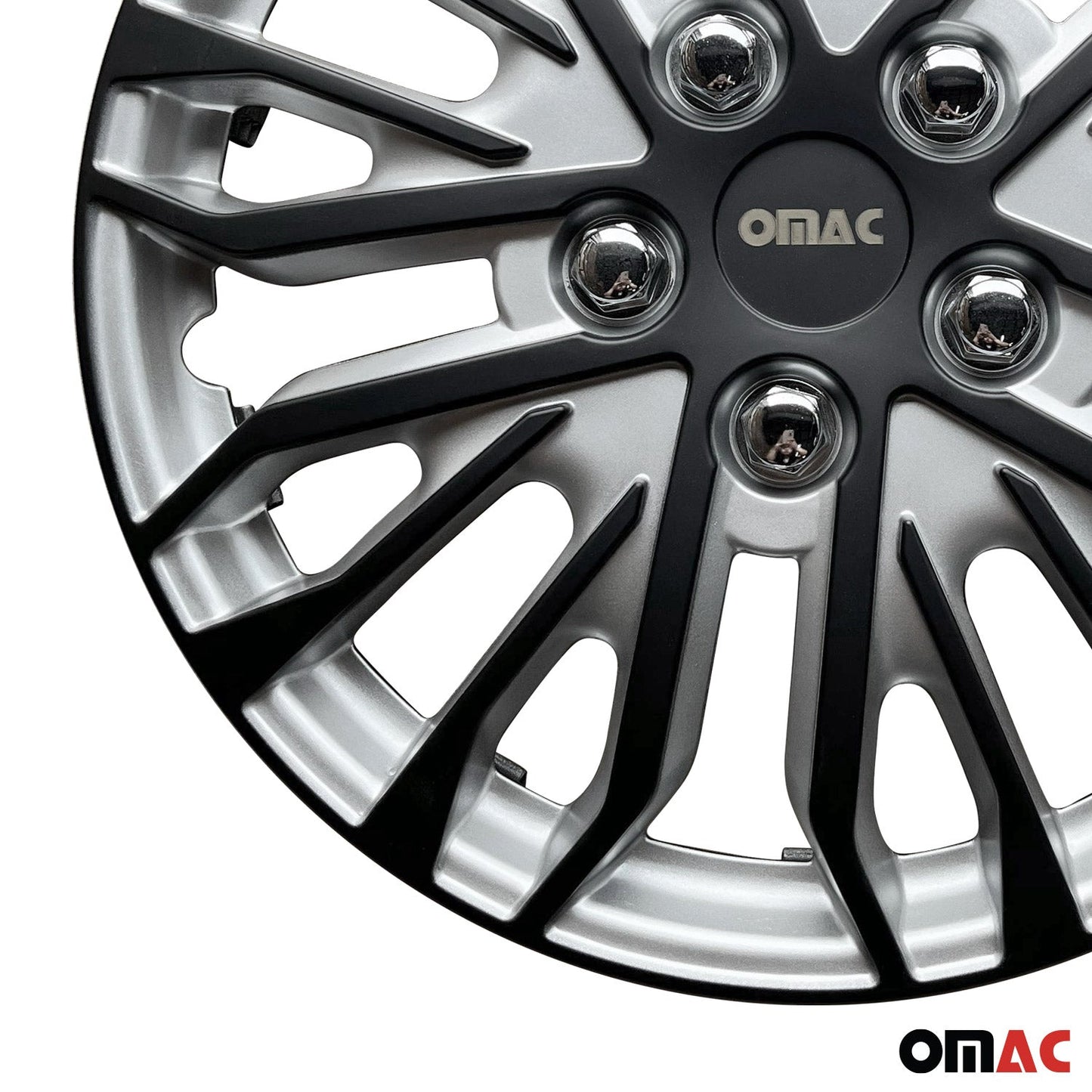 16" Wheel Covers for Ford Transit 150 250 350 2015-2025 Silver Matt Black 4x