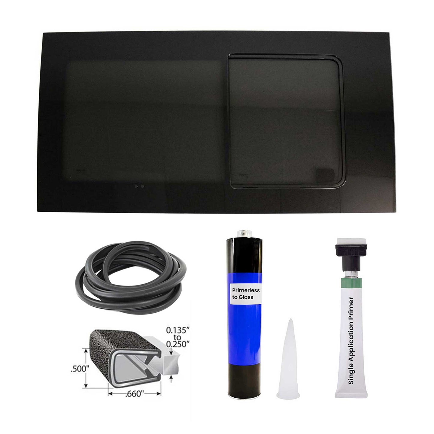 2006-2018 Mercedes Sprinter W906 Window Glass Fit Kit Right Sliding Door L3 L4