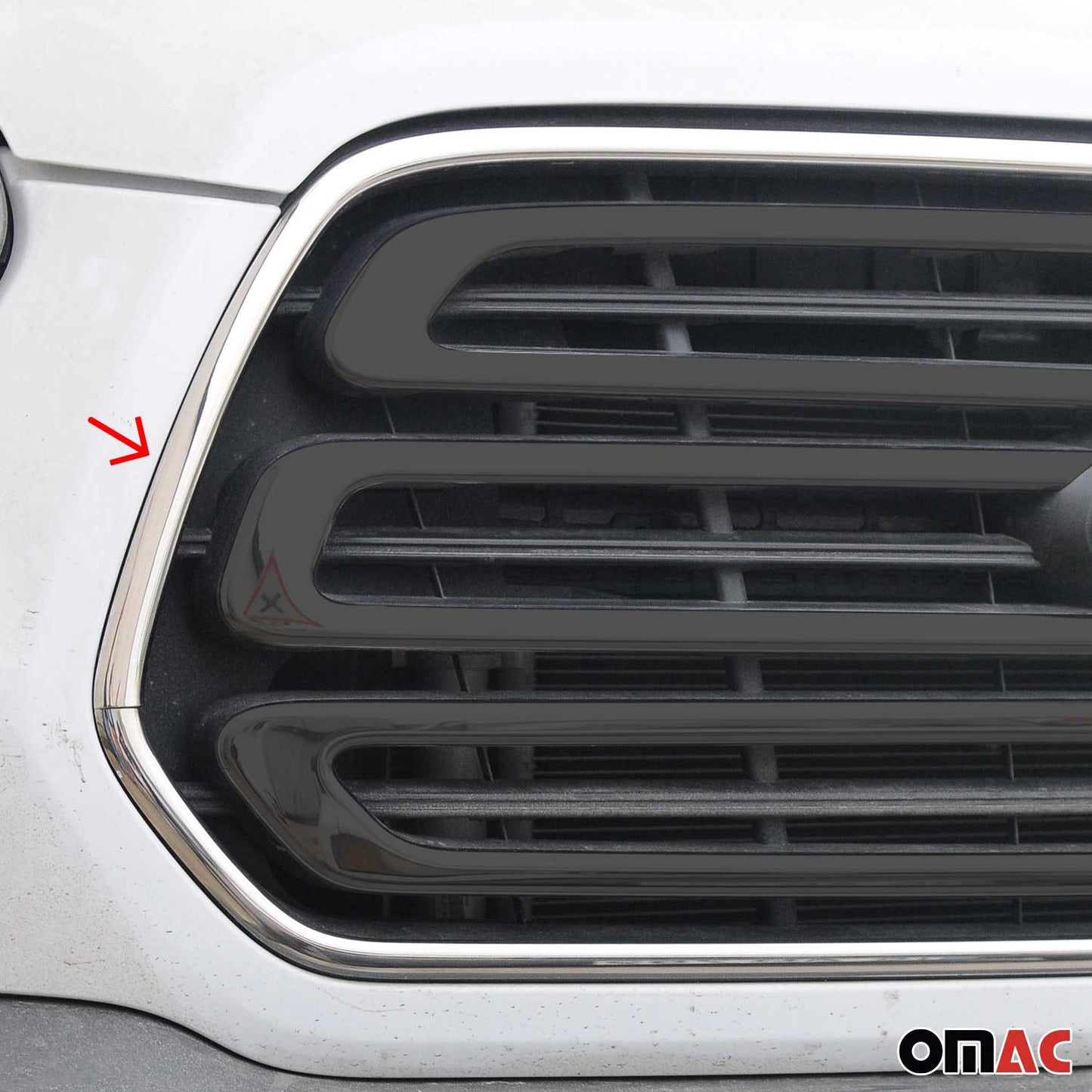2015-2020 Ford Transit 150 250 350 Front Bumper Grill Trim Molding Stainless Steel 2Pcs