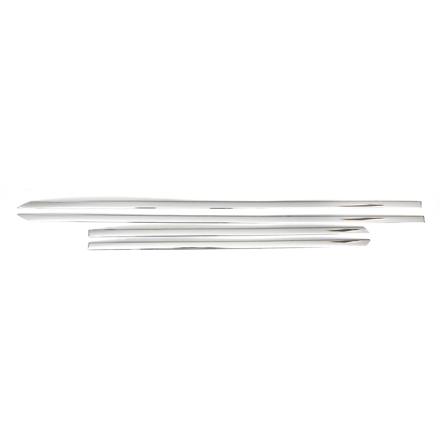 2016-2022 Honda HR-V Side Door Molding Trim Skirt Garnish Stainless Steel Silver 4 Pcs