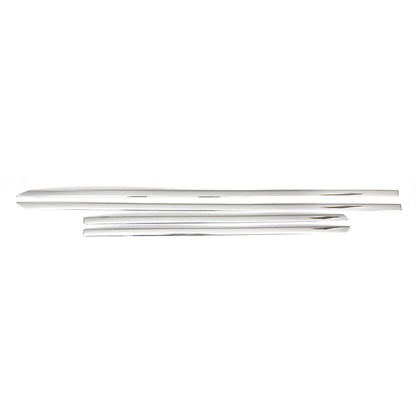 2016-2022 Honda HR-V Side Door Molding Trim Skirt Garnish Stainless Steel Silver 4 Pcs