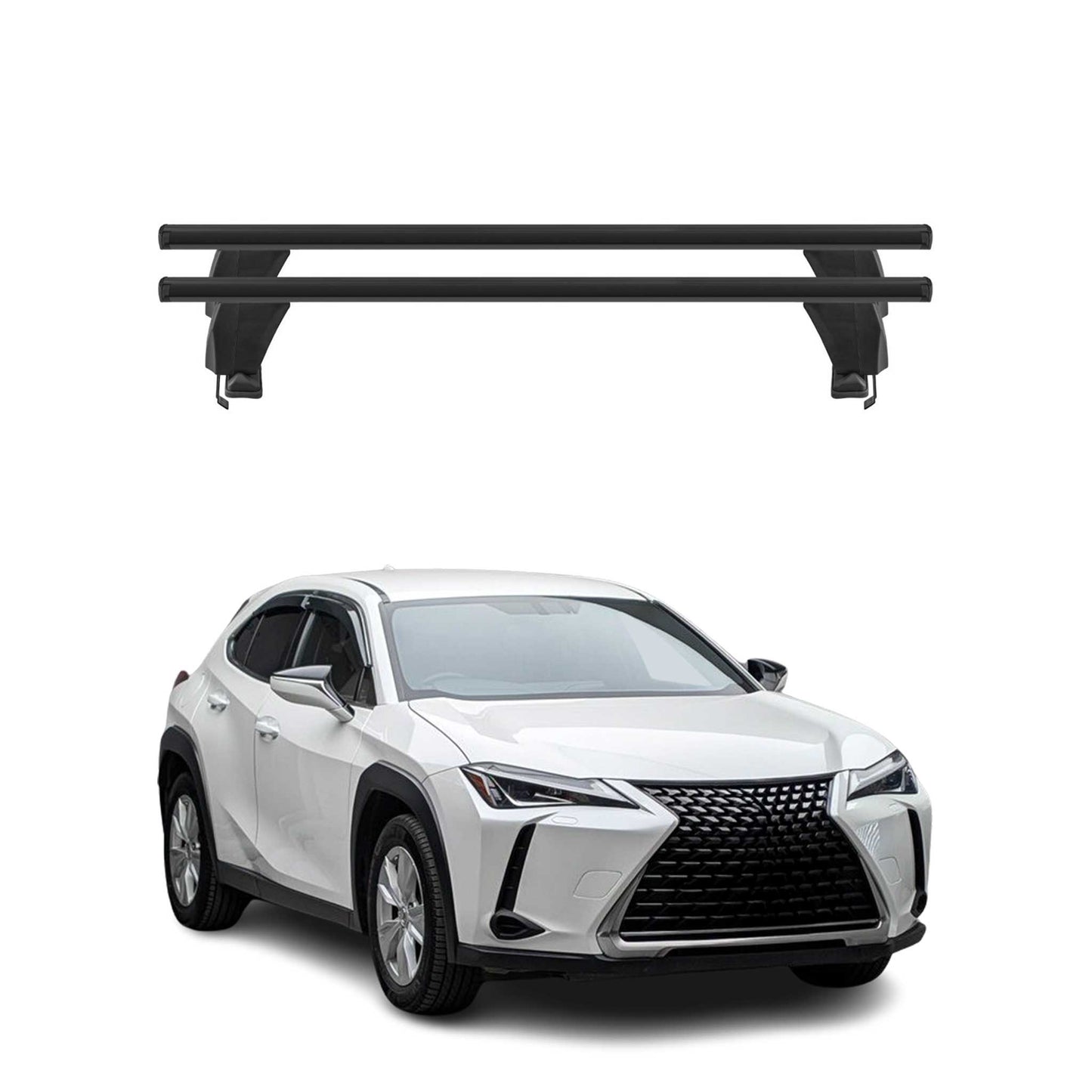 2019-2026 Lexus UX200 UX250h Roof Rack Cross Bars Black