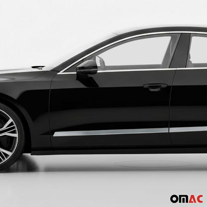 2019-2024 Audi A7 S7 RS7 Sportback Side Door Molding Trim Skirt Garnish 4Pcs