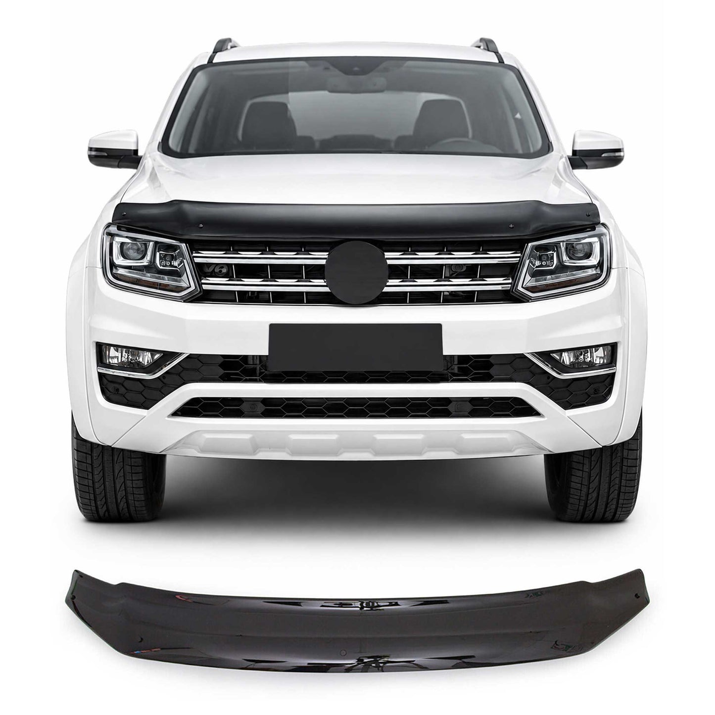 2010-2020 VW Amarok Front Bug Shield Hood Deflector 1 Pc Smoke