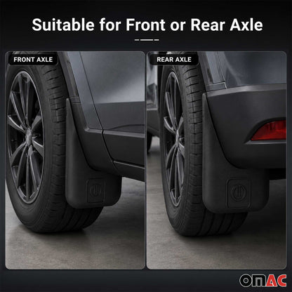 2016-2021 Mazda CX-3 Mud Guards Splash Mud Flaps Black 4 Pcs