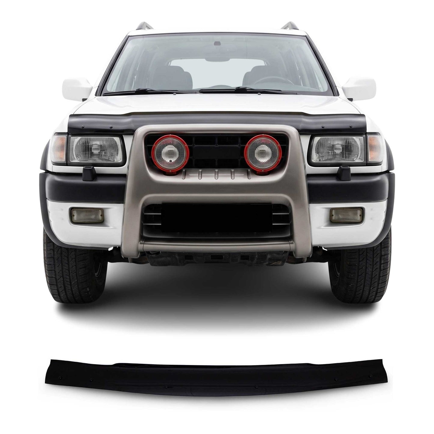 1998-2004 Isuzu Rodeo Front Bug Shield Hood Deflector 1 Pc Smoke