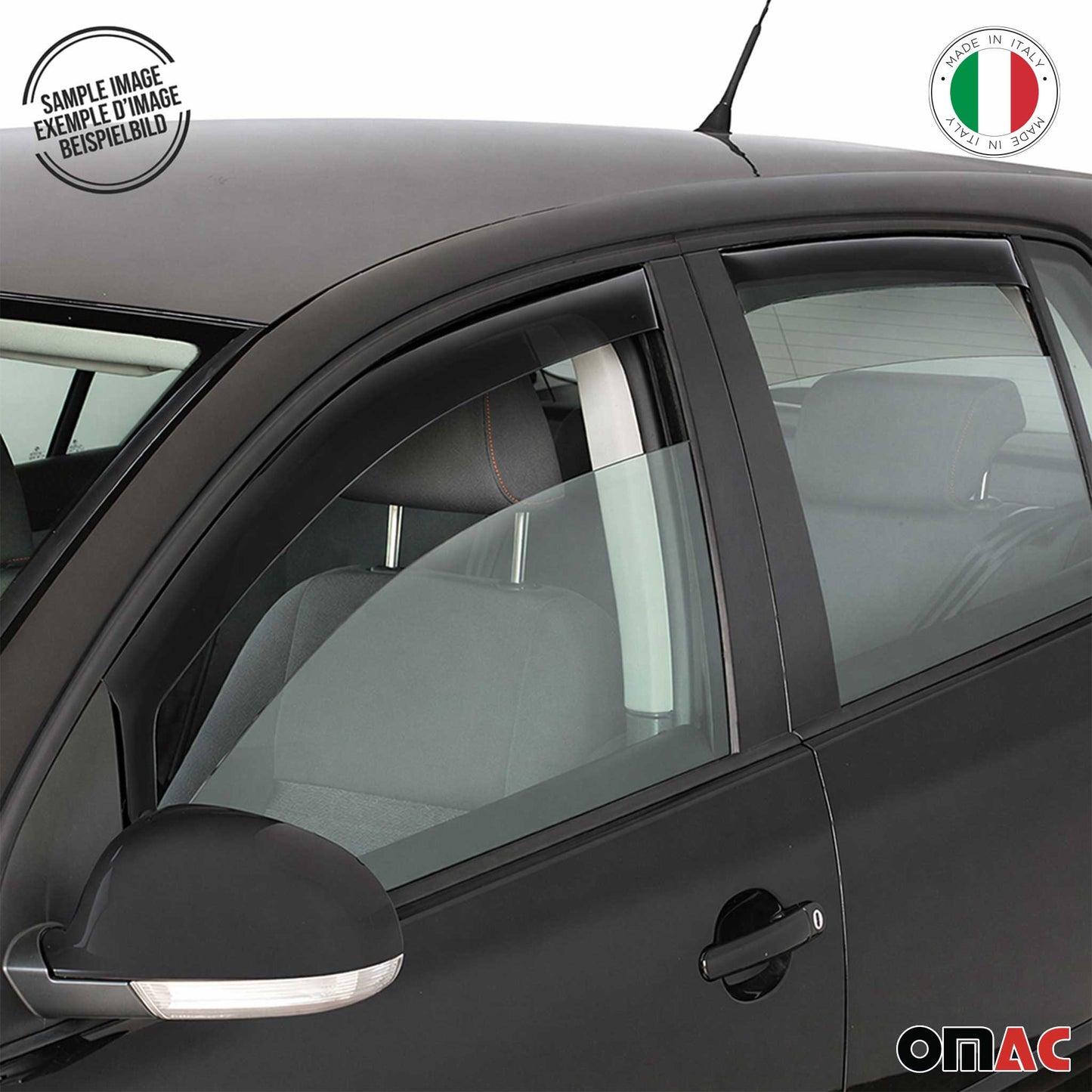 2004-2011 BMW 3 Series E90 Sedan Window Visor Vent Rain Deflector 4Pcs Smoke
