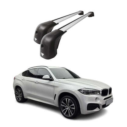 2015-2026 BMW X6 F16 / X6 G06 Roof Racks Cross Bars Silver