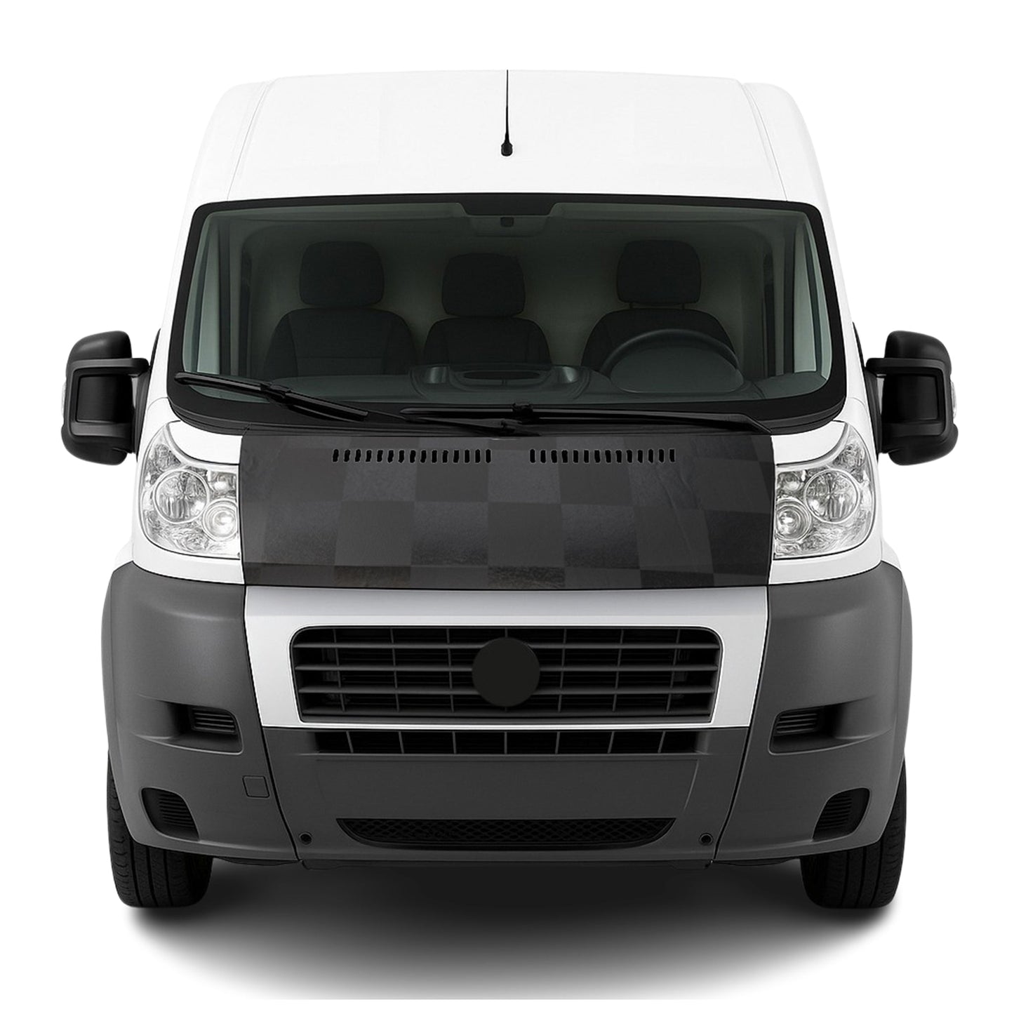 2014-2022 RAM ProMaster Car Bonnet Mask Hood Bra Full Coverage Chequered
