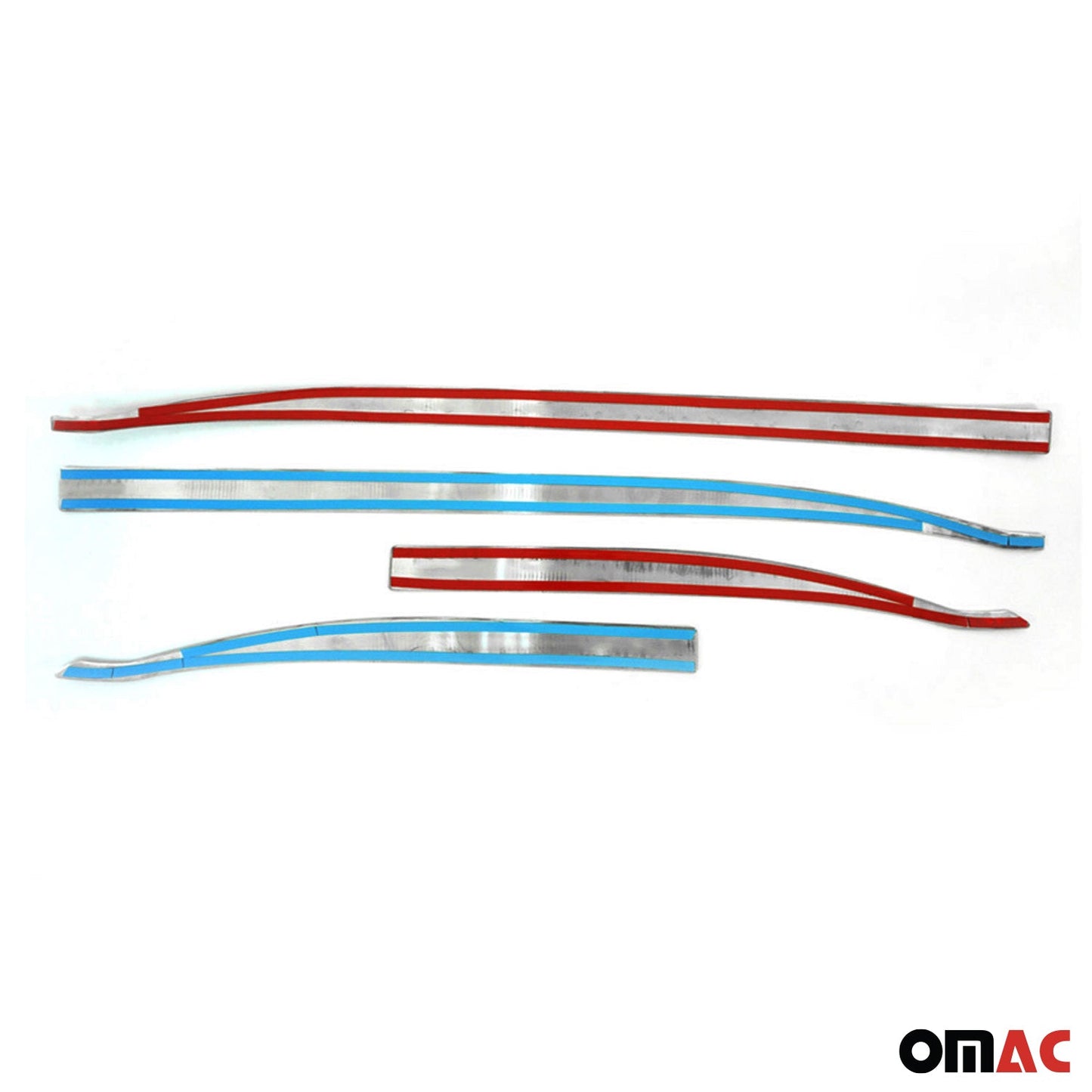 2019-2024 Jeep Renegade Side Door Molding Trim Skirt Garnish Steel Dark 4Pcs