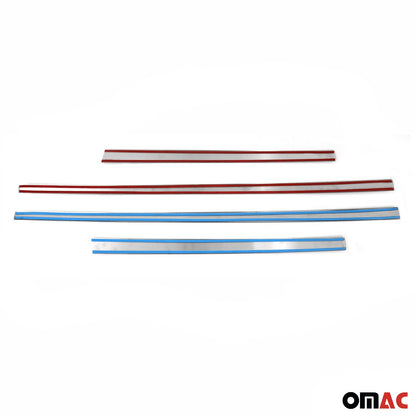 2011-2016 Kia Sportage Side Door Molding Trim Skirt Garnish Stainless Steel Silver 4Pcs