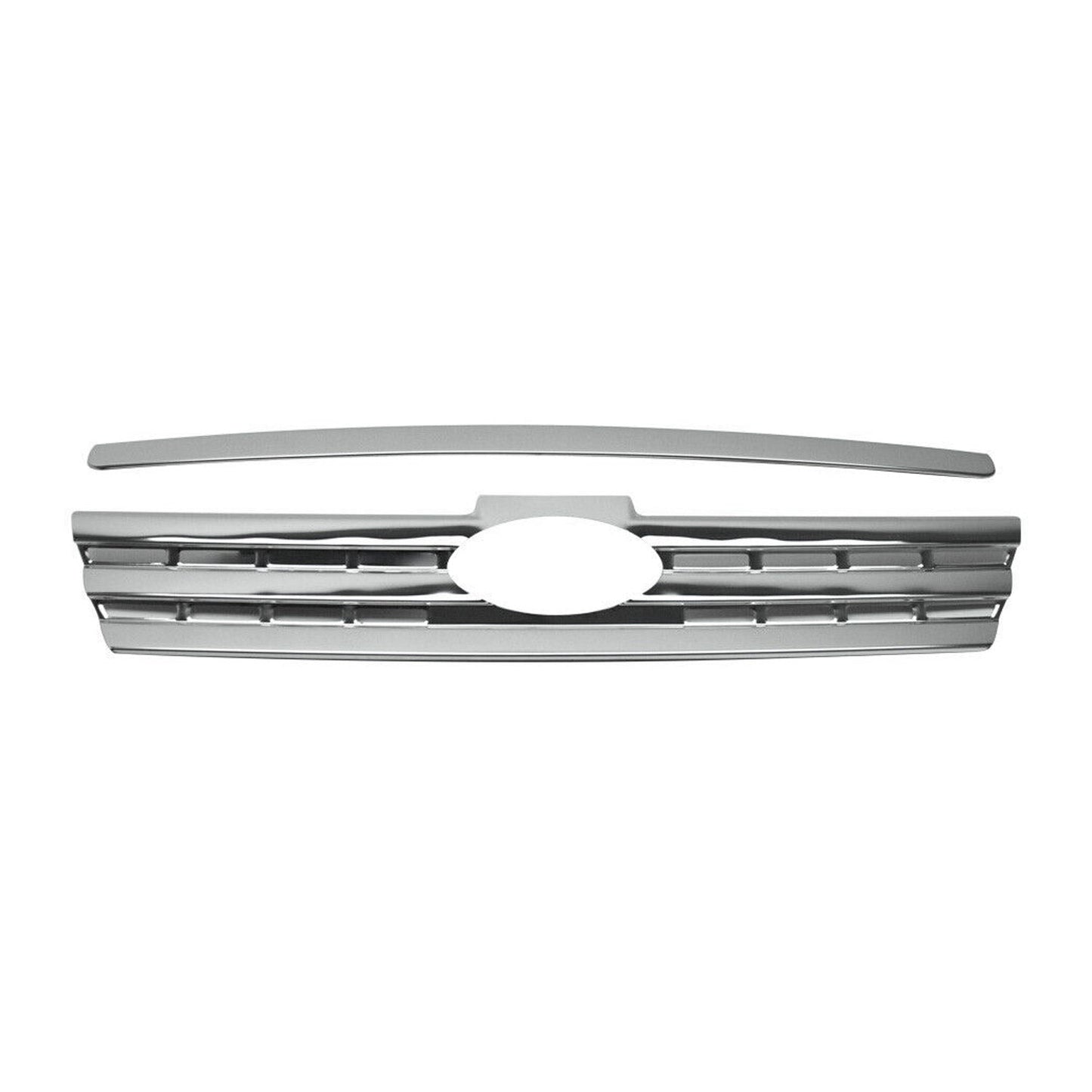 2010-2013 Ford Transit Connect Front Bumper Grill Trim Molding Stainless Steel 2Pcs