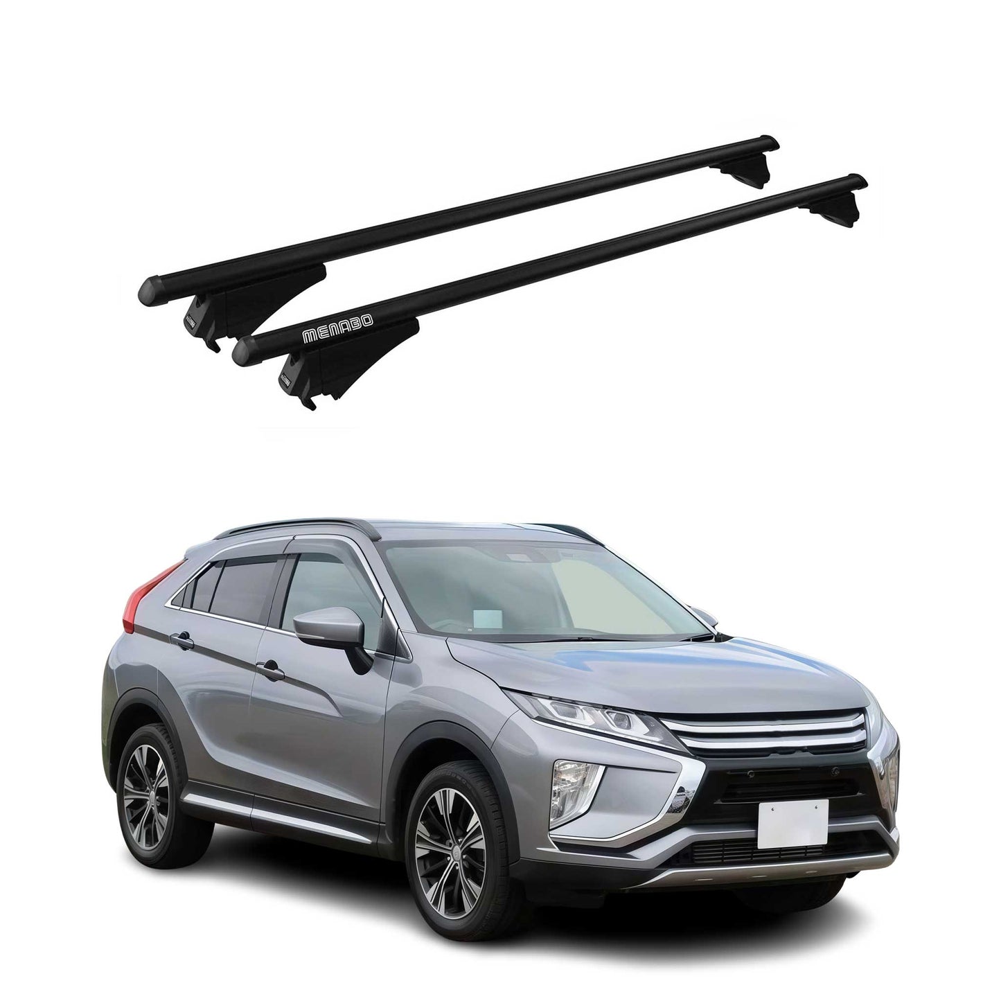 2018-2024 Mitsubishi Eclipse Cross Roof Rack Cross Bars Black
