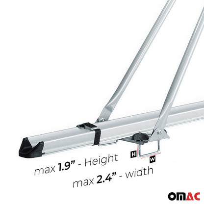 2Pcs Pro Bike Carrier Roof Mount Aluminum Steel Bicycle Rack Car Truck SUV