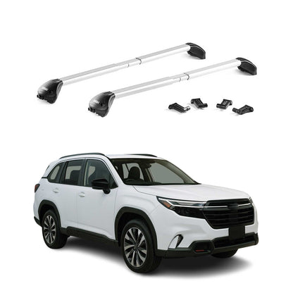 2025-2026 Subaru Forester VI Roof Rack Cross Bars Luggage Carrier Alu Silver 2x