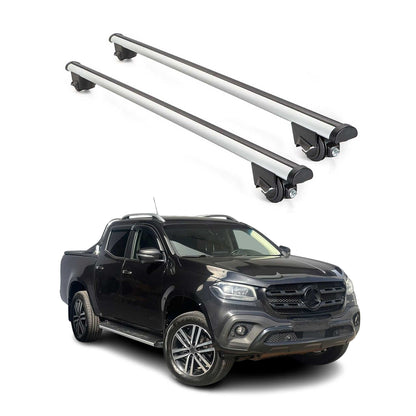 2018-2021 Mercedes X Class W470 Roof Rack Cross Bars Silver