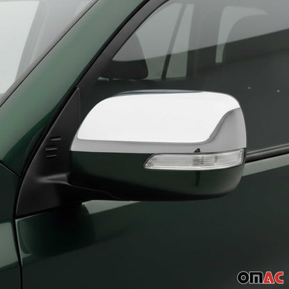2010-2013 Lexus GX 460 Side Mirror Cover Caps Stainless Steel Silver 2 Pcs