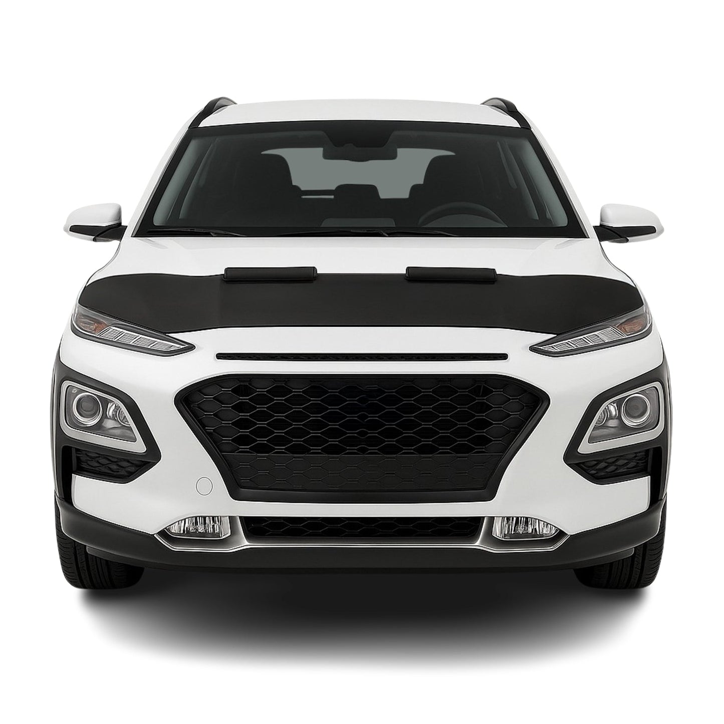2018-2023 Hyundai Kona Car Bonnet Mask Hood Bra Black 1 Pc