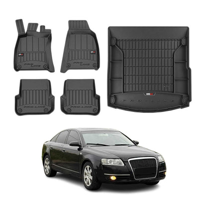 2005-2007 Audi A6 Sedan Pre Facelift OMAC Premium Floor Mats & Cargo Liners