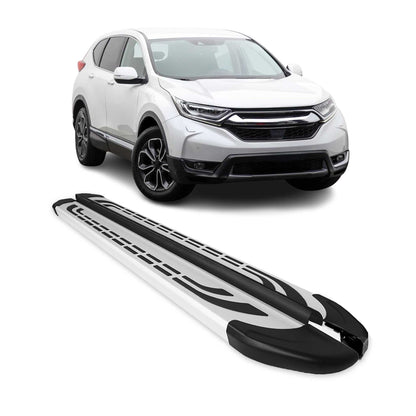 2017-2022 Honda CR-V Running Boards Side Steps Silver