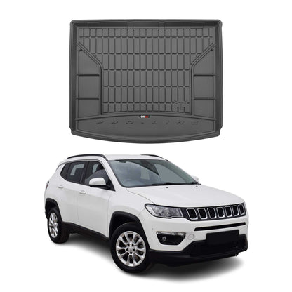 2017-2026 Jeep Compass Premium Cargo Liner Trunk Mat All Weather Heavy Duty Upper Trunk