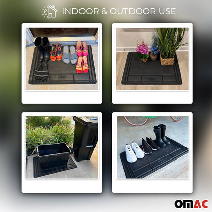 High Quality Black Under Sink Cabinet Protection Mat Waterproof Raised Edge