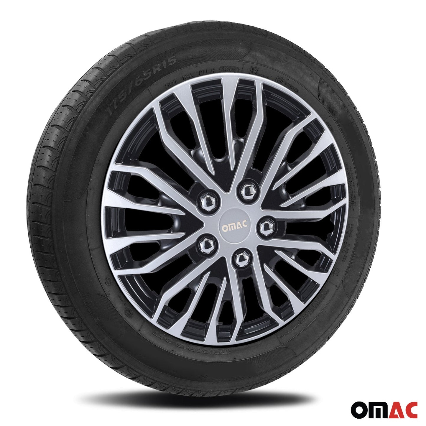 16" Wheel Covers for Ford Transit 150 250 350 2015-2025 Black Silver 4x Hub Caps
