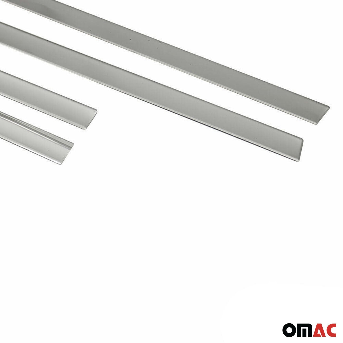 2011-2018 Volvo S60 Side Door Molding Trim Skirt Garnish Stainless Steel Silver 4 Pcs